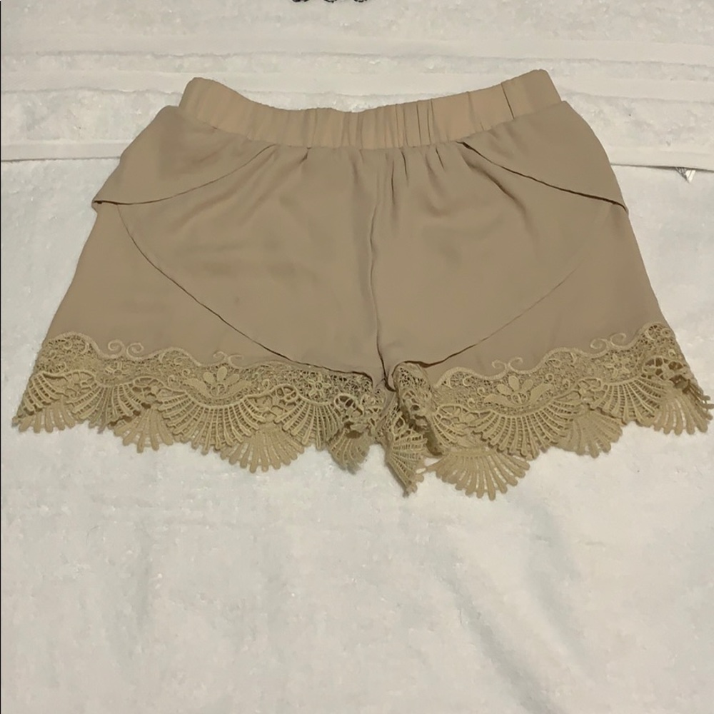 TCEC tan shorts